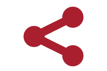 Red share icon