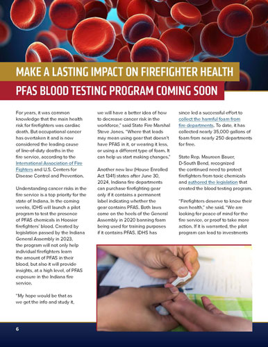 Screenshot of PFAS Pilot Program news article