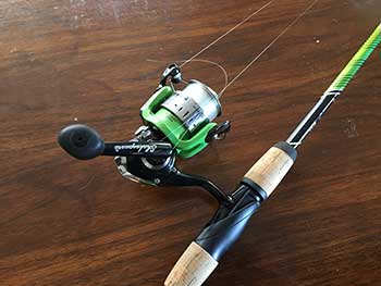 Spinning combo reel and rod