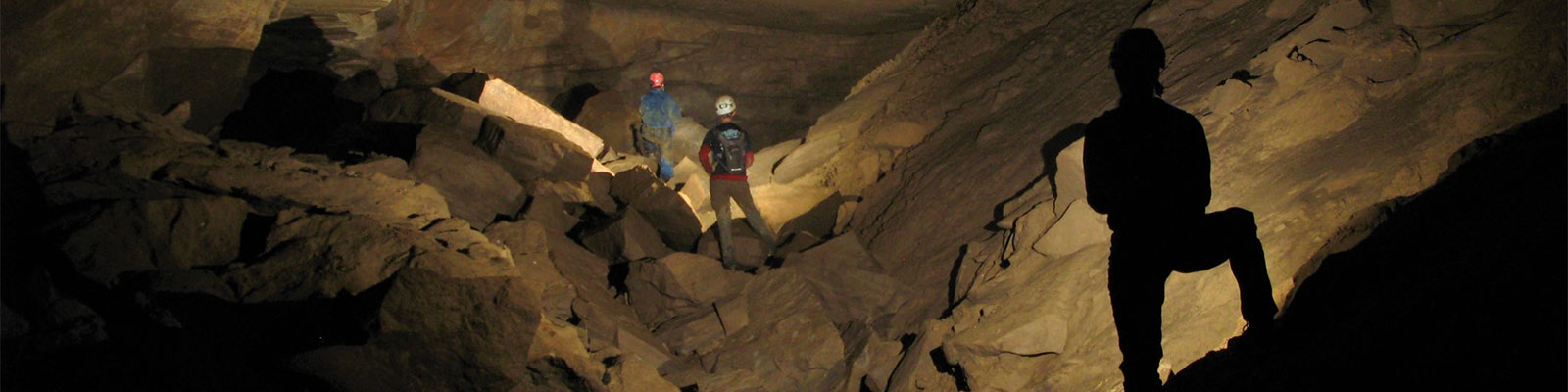 people in cave