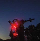 John Coulston prepares to photograph the night sky during the Indiana Family Star Party.