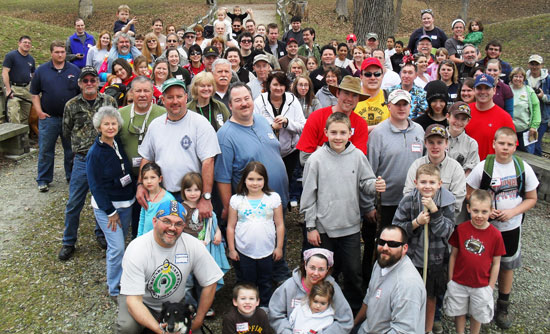 Geocache flashmob at Mounds State Park