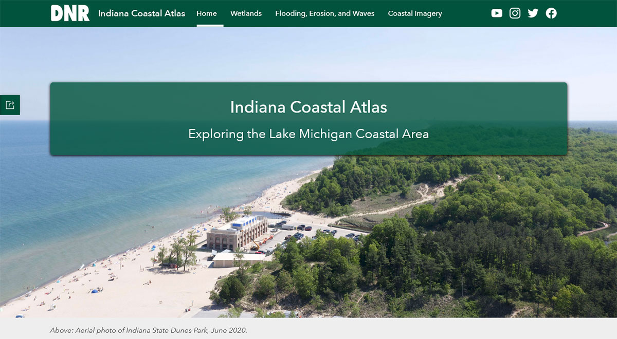 Screenshot of Coastal Atlas Website