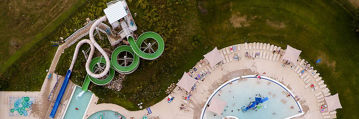 Pool viewed from above