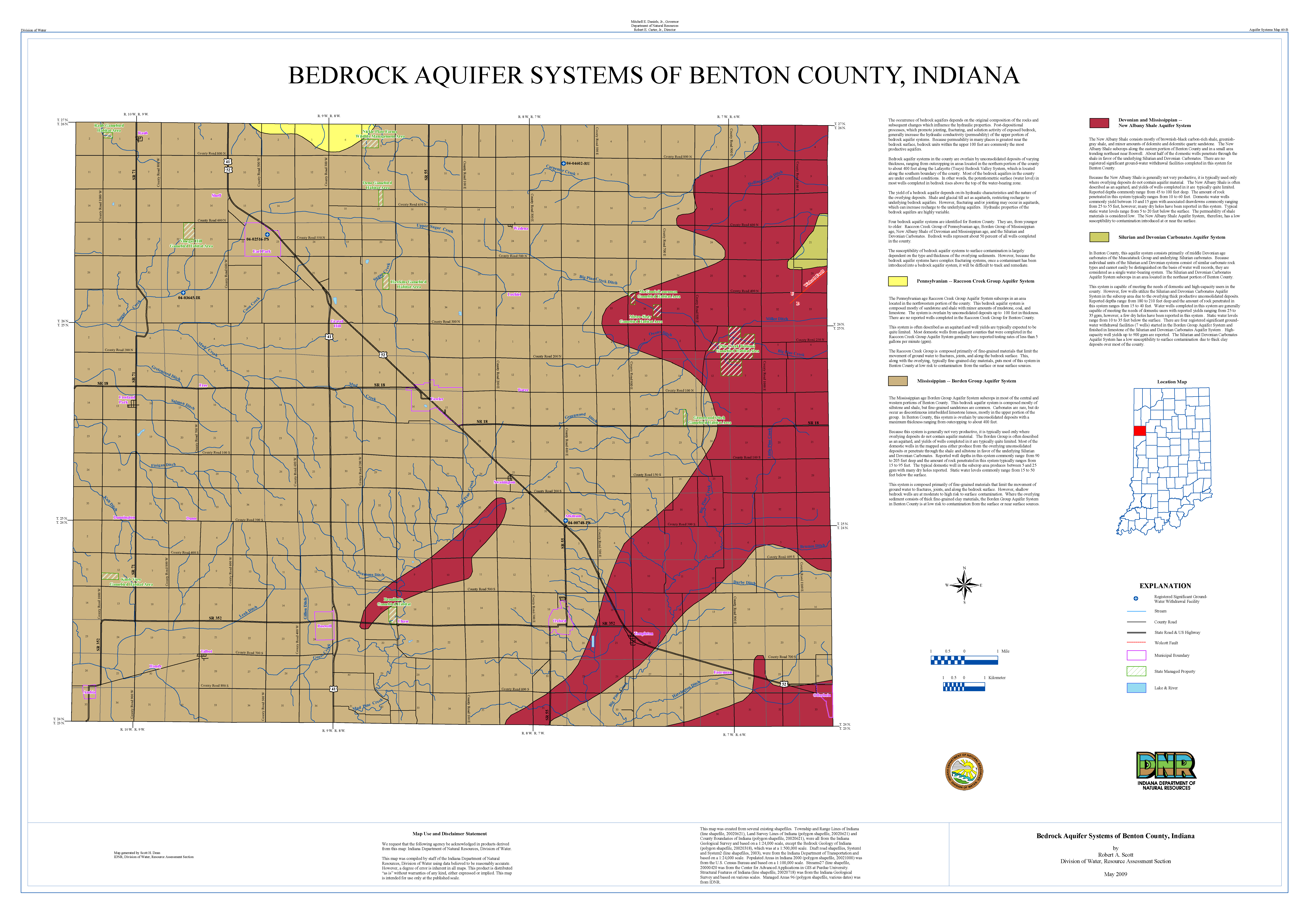 DNR Water Aquifer Systems Maps 60A and 60B Unconsolidated and