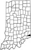Ohio County locator map