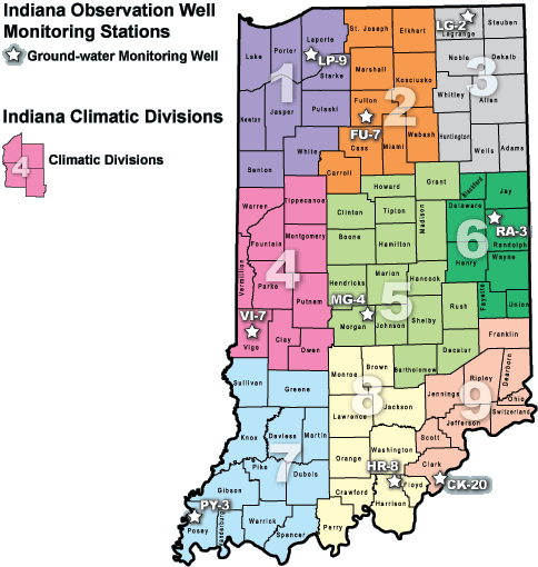 Indiana Climatic Divisions