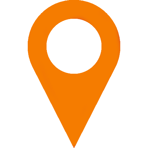 Orange Google Location Pin
