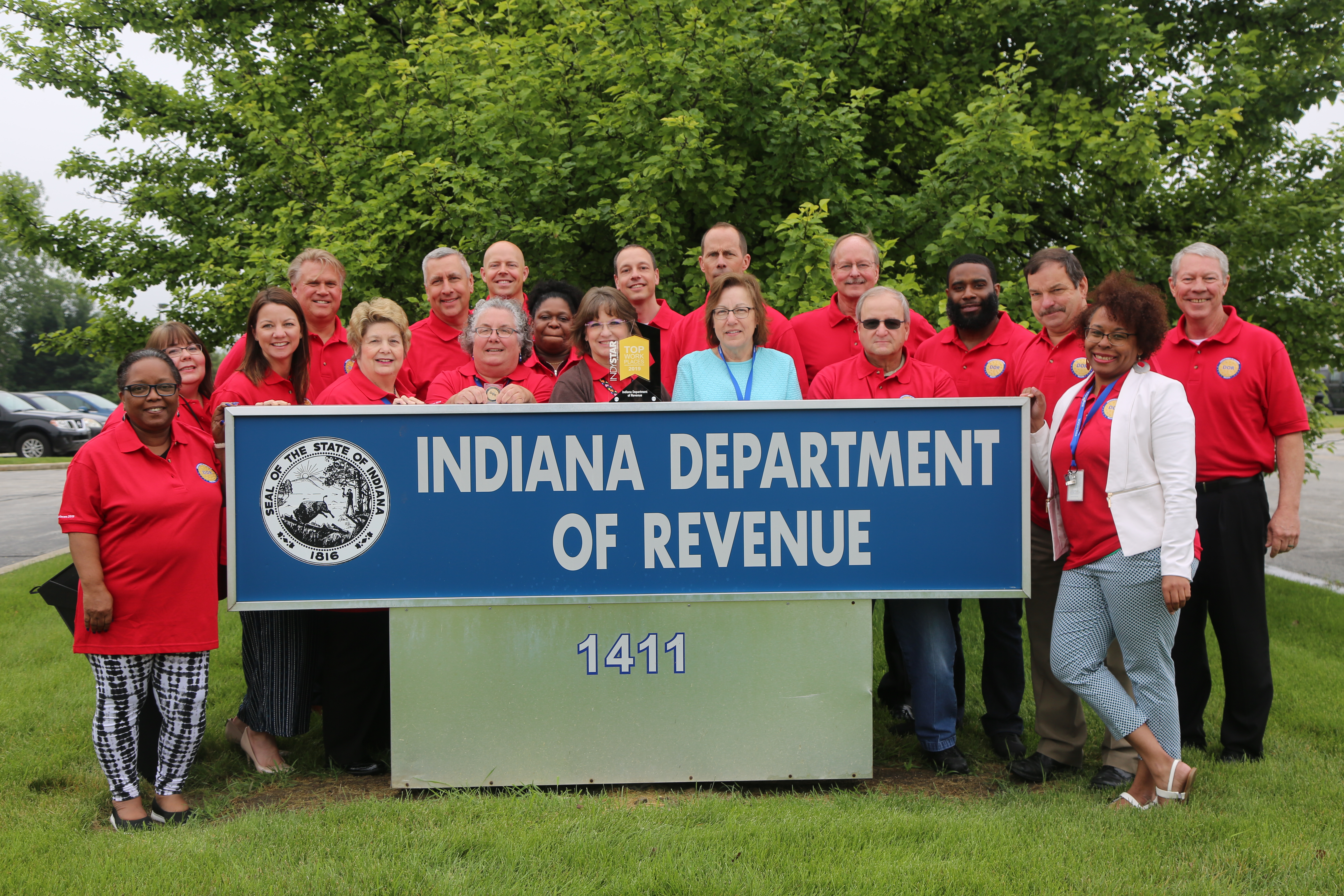 Group photo of some Merrillville District Office staff