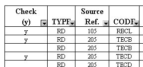 picture of spreadsheet