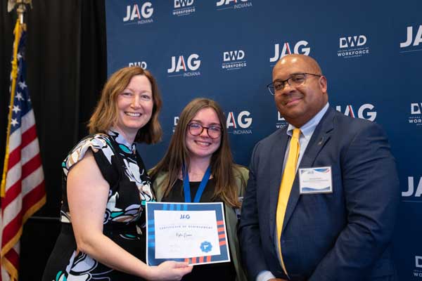 Download the image for 1st Place Rylee Burner Owen Valley HS in the Career Preparation Competition