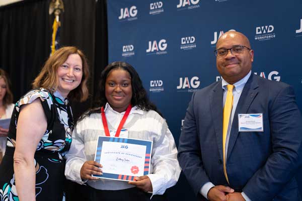 Download the image for 2nd Place Brithney Isidore Indianapolis Metropolitan HS in the Employability Skills Competition