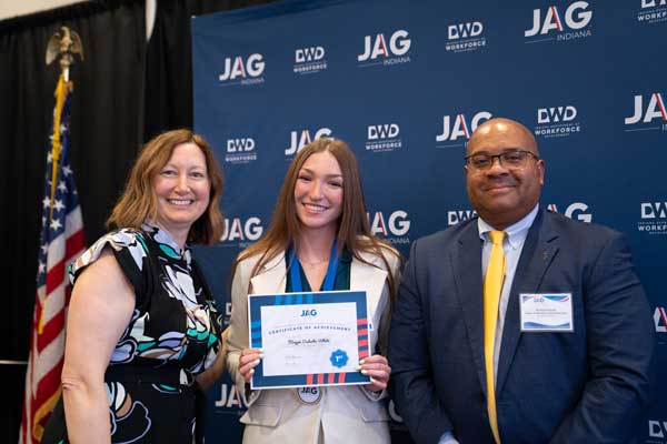 Download the image for 1st Place Maggie Onderko White North Manchester HS in the Employability Skills Competition