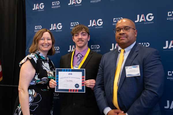 Download the image for Lucas Stanley Knightstown HS for the Outstanding Senior Honorable Mention