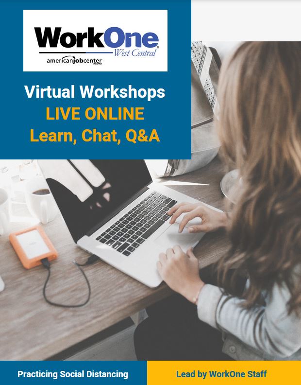 WorkOne Virtual Workshops. Live online