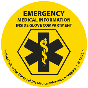 YellowDot window decal