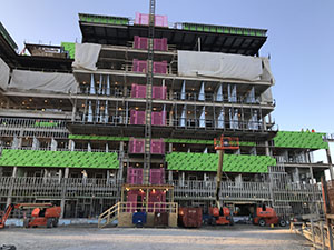 Photo of NDI northe elevation and framing