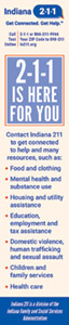 Indiana 211 Info Bookmark 2022 – English