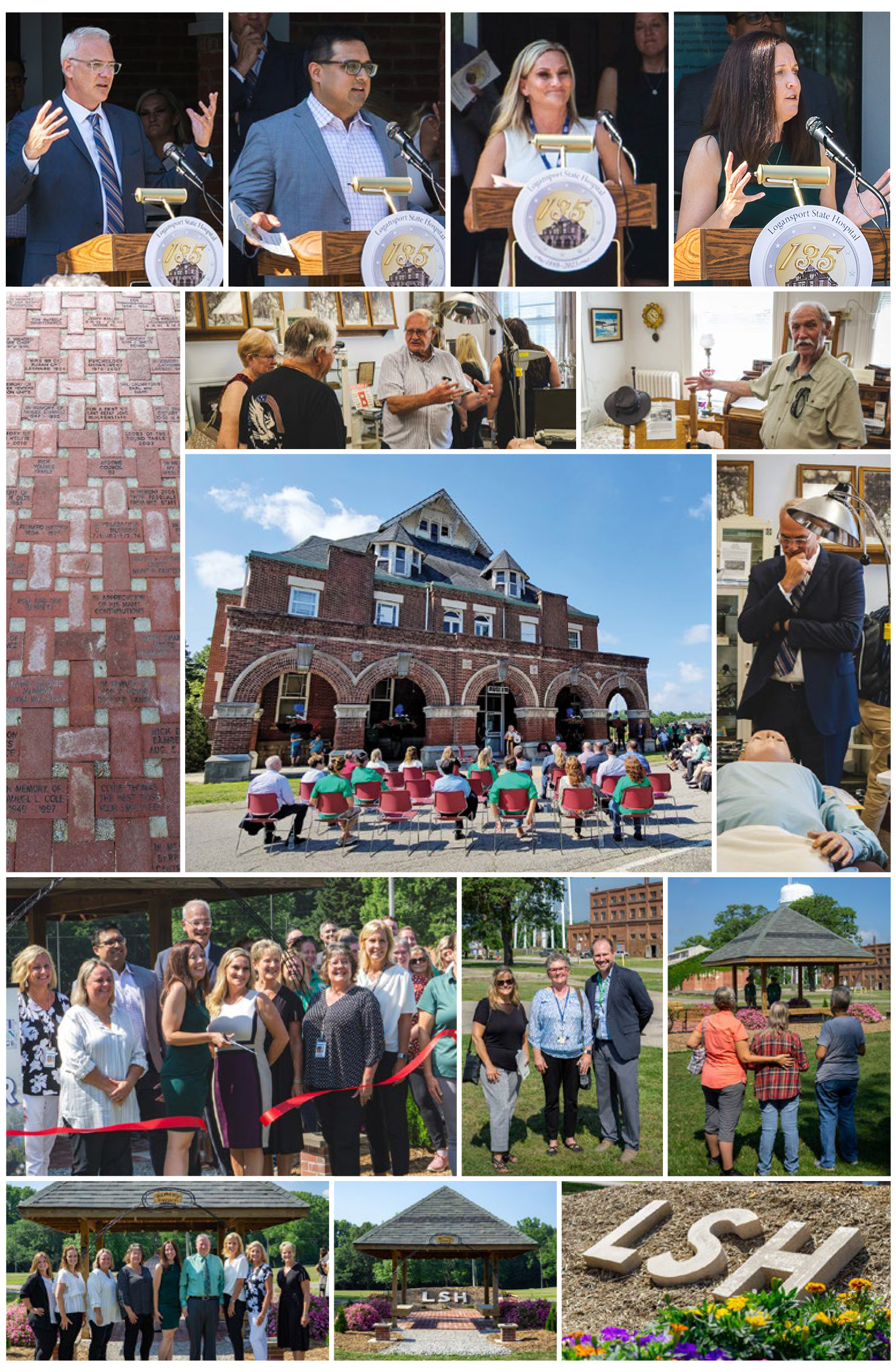 Logansport State Hospital anniversary celebration pictures.