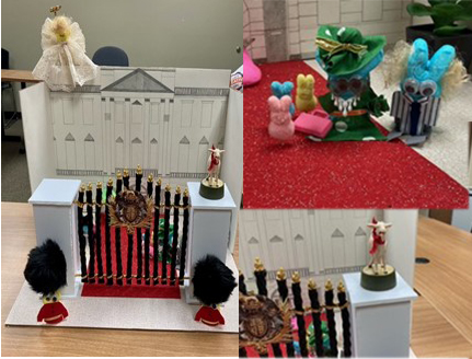 Peeps Palace with screaming goat