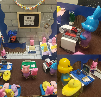 Peeps in the court house