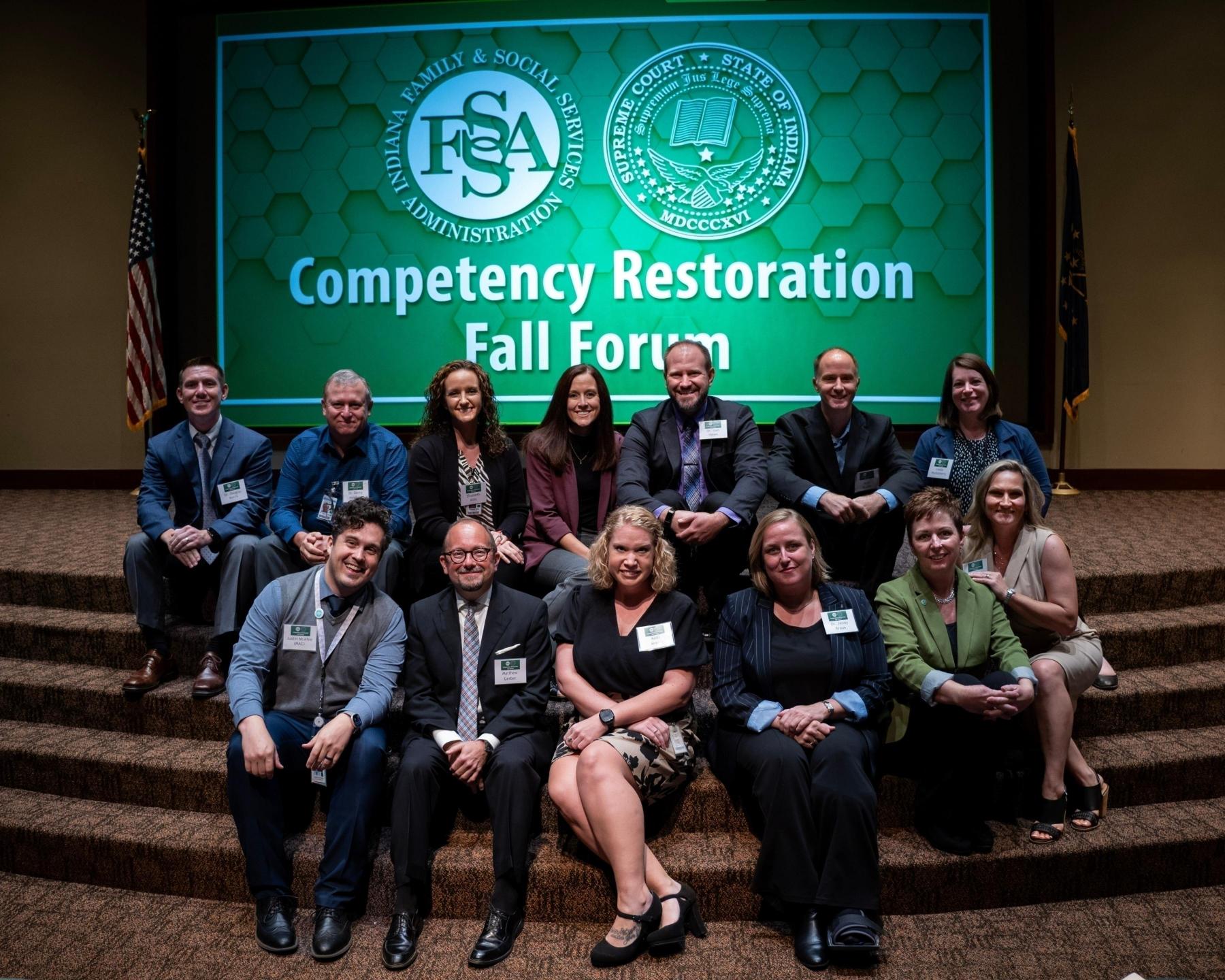 Team at Competency Restoration Fall Forum that wins award for 