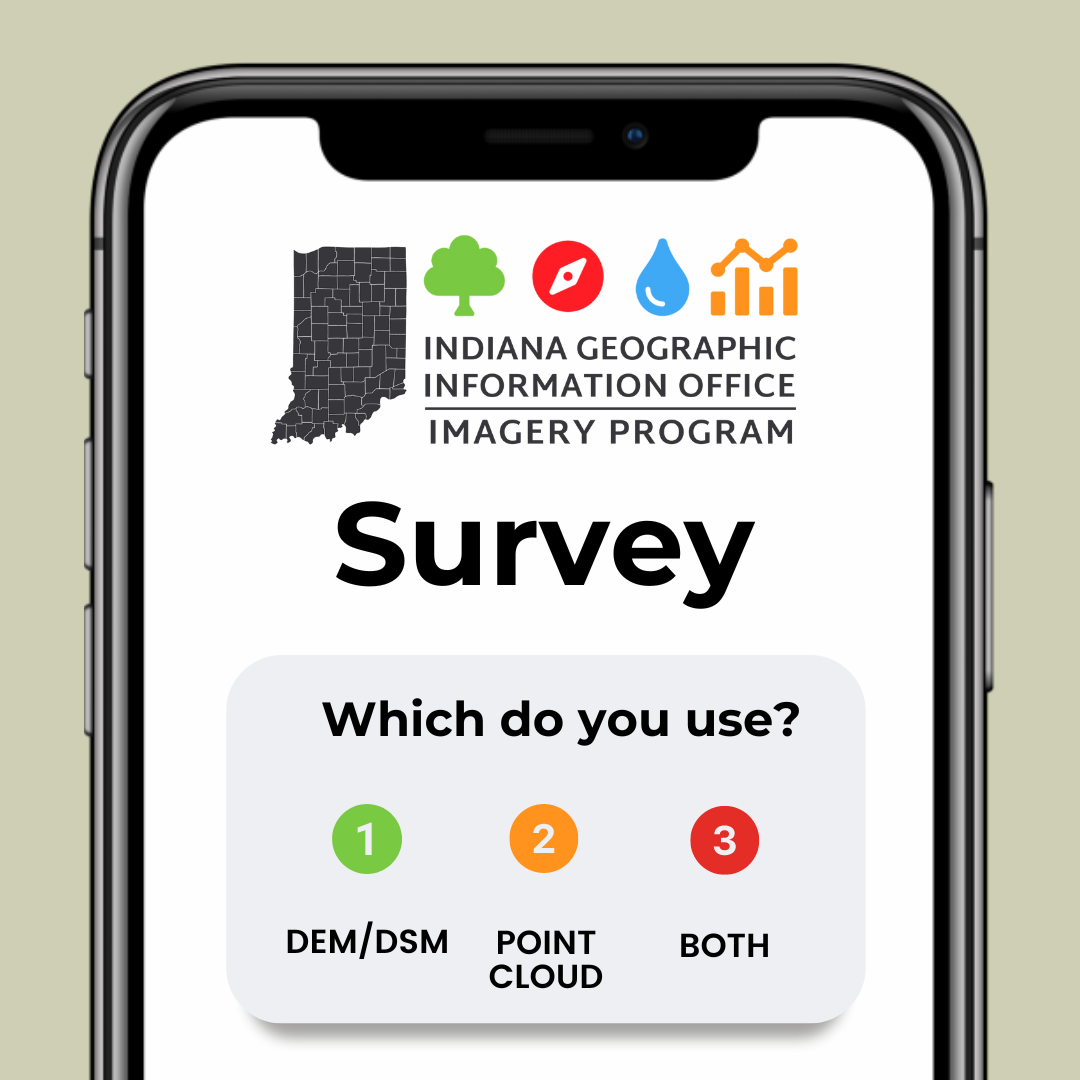 A survey displayed on a phone with the IGIO Imagery logo