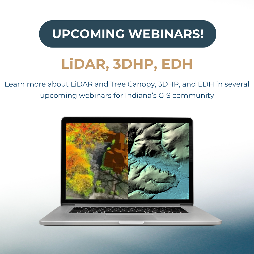 Upcoming Webinars for Lidar, 3DHP, EDH