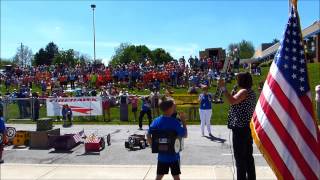 May 23, 2014: First Lady Karen Pence Attends 2014 Bunker Hill Elementary Mini 500 Box Car Race