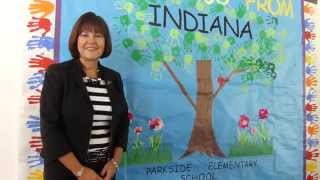 April 16, 2014: First Lady Karen Pence Presents Parkside Elementary Banner in Lohne, Germany
