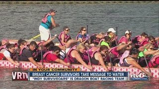 Breast cancer survivors take message to water