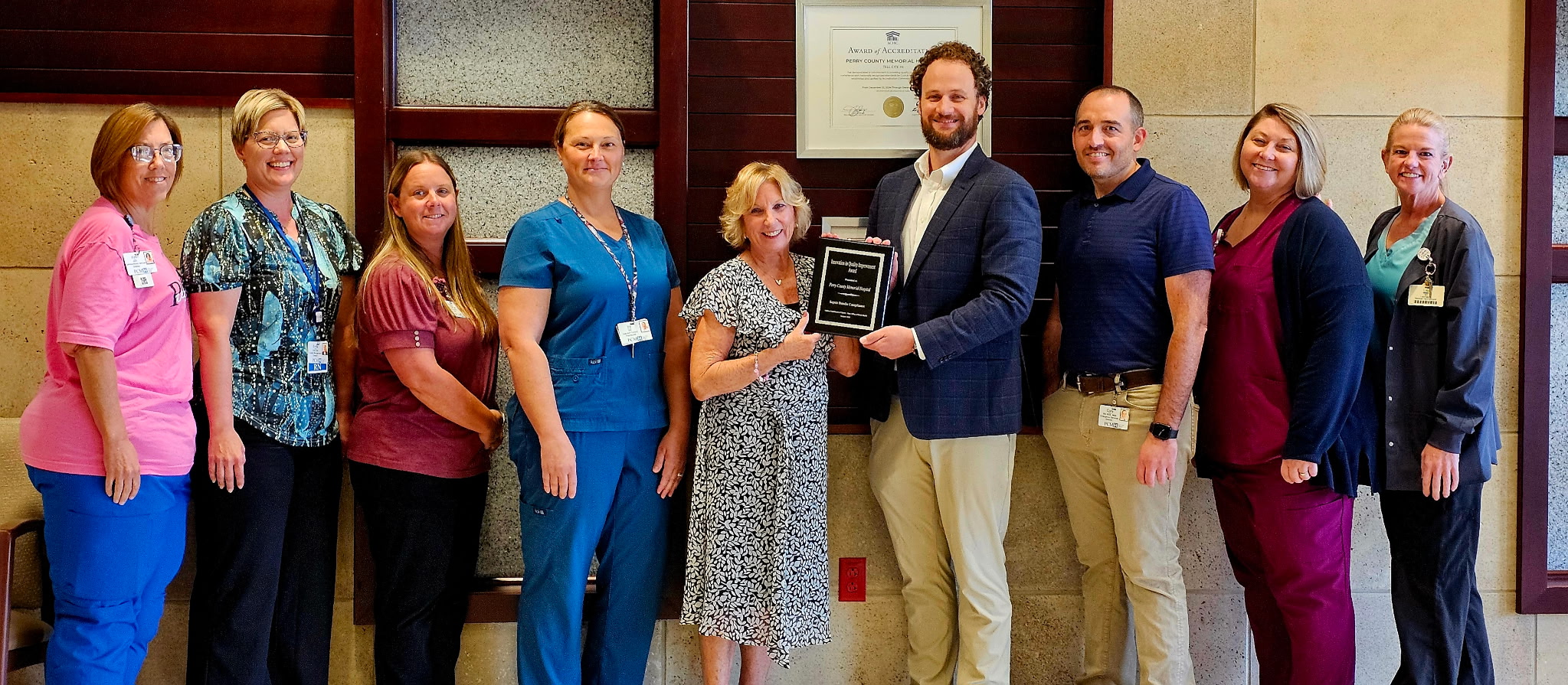 Staff from Perry County Memorial Hospital