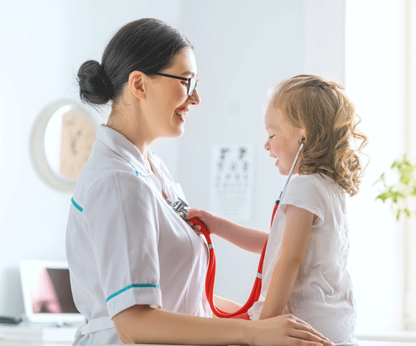 Child with doctor