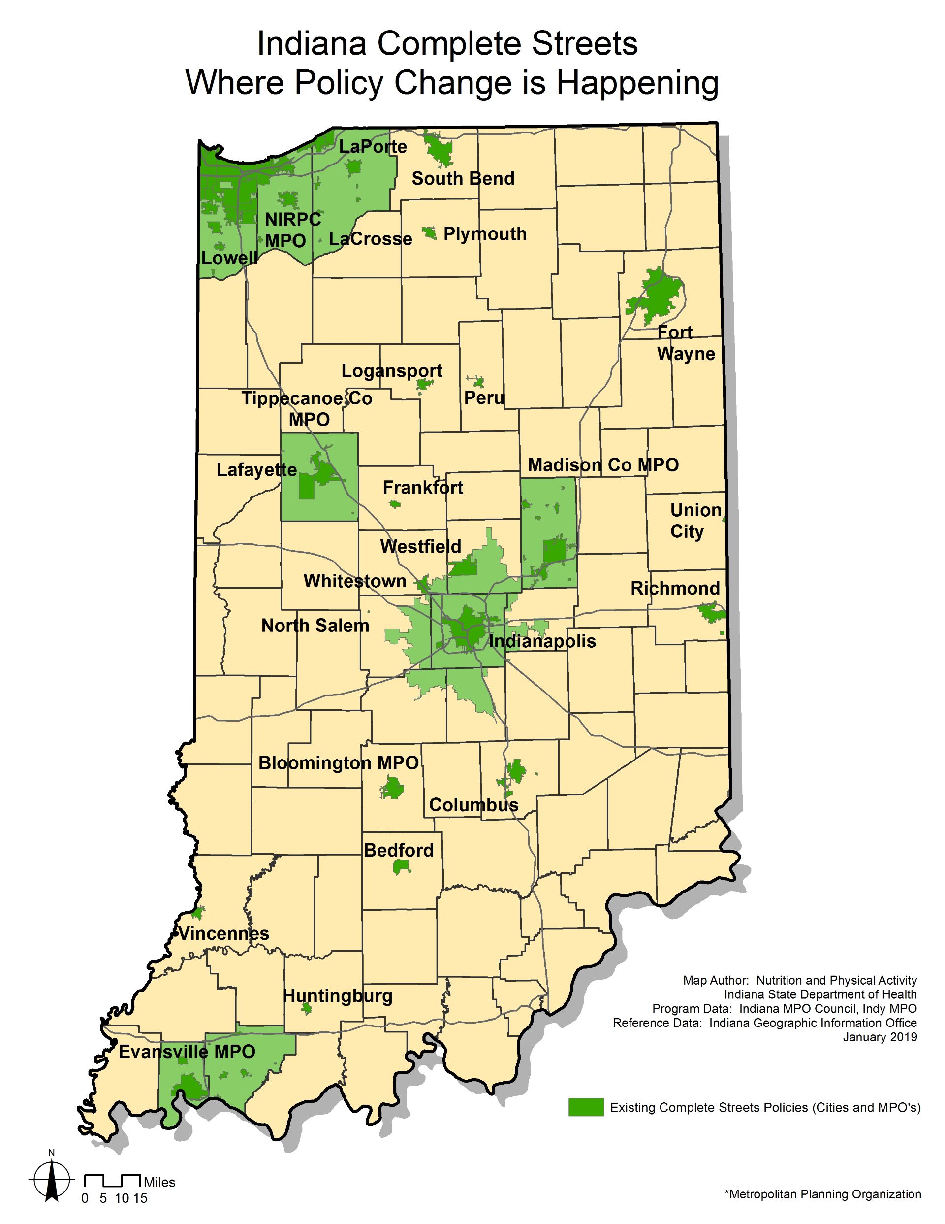 Indiana complete streets map