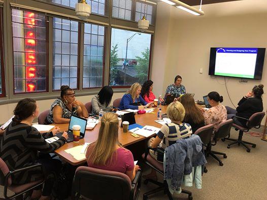 group of people attendees work at health training