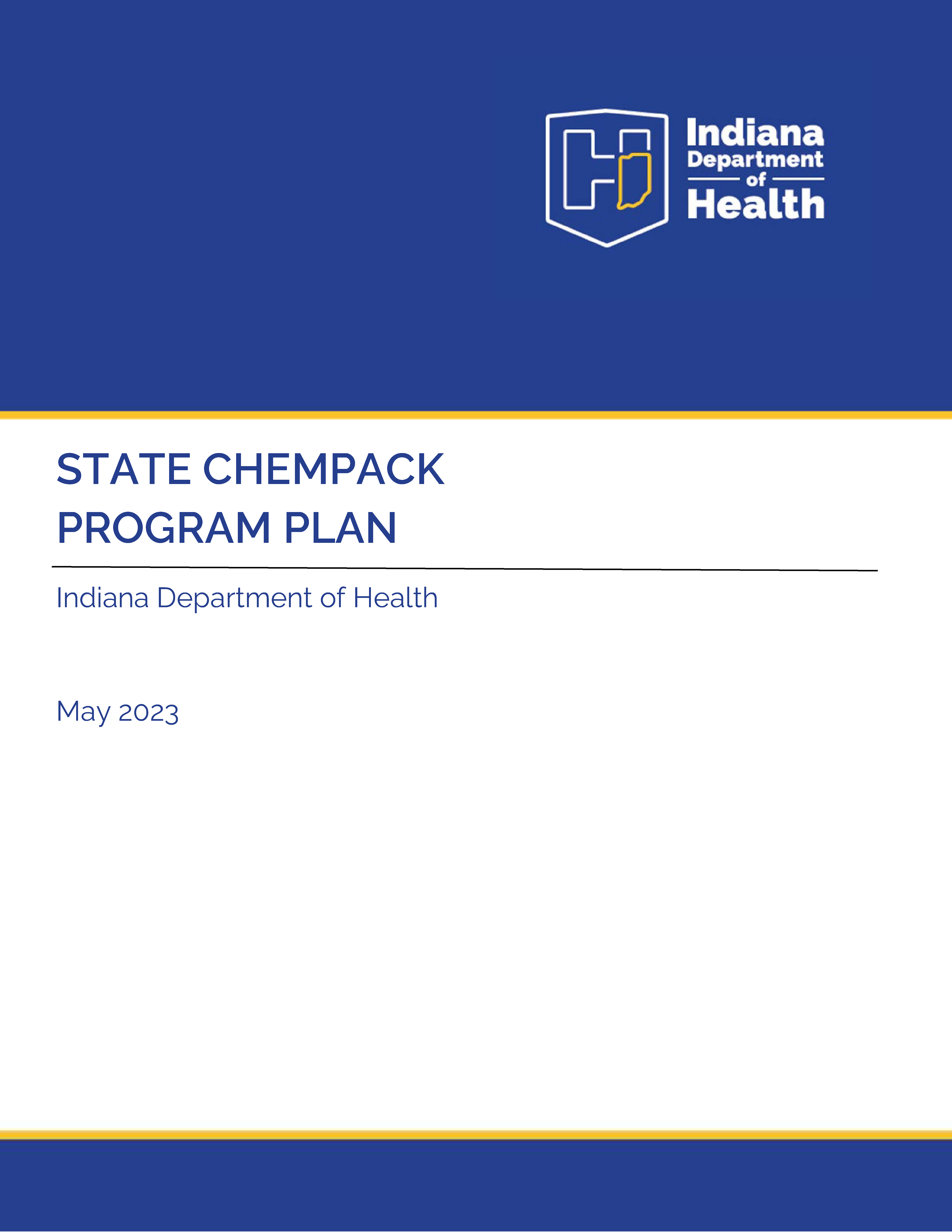 CHEMPACK Plan Front Page