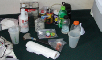 how to clean meth residue