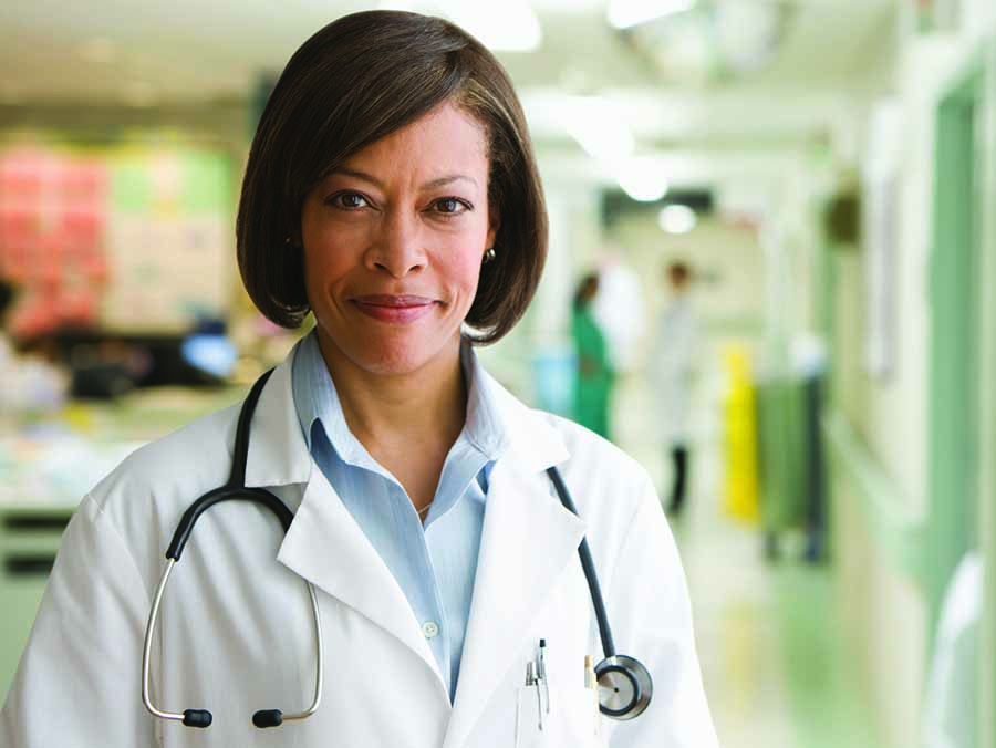 black woman doctor hospital