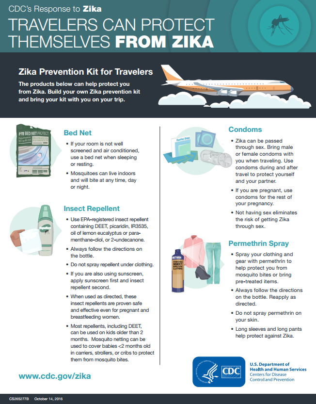 Travelers Can Protect Themselves From Zika
