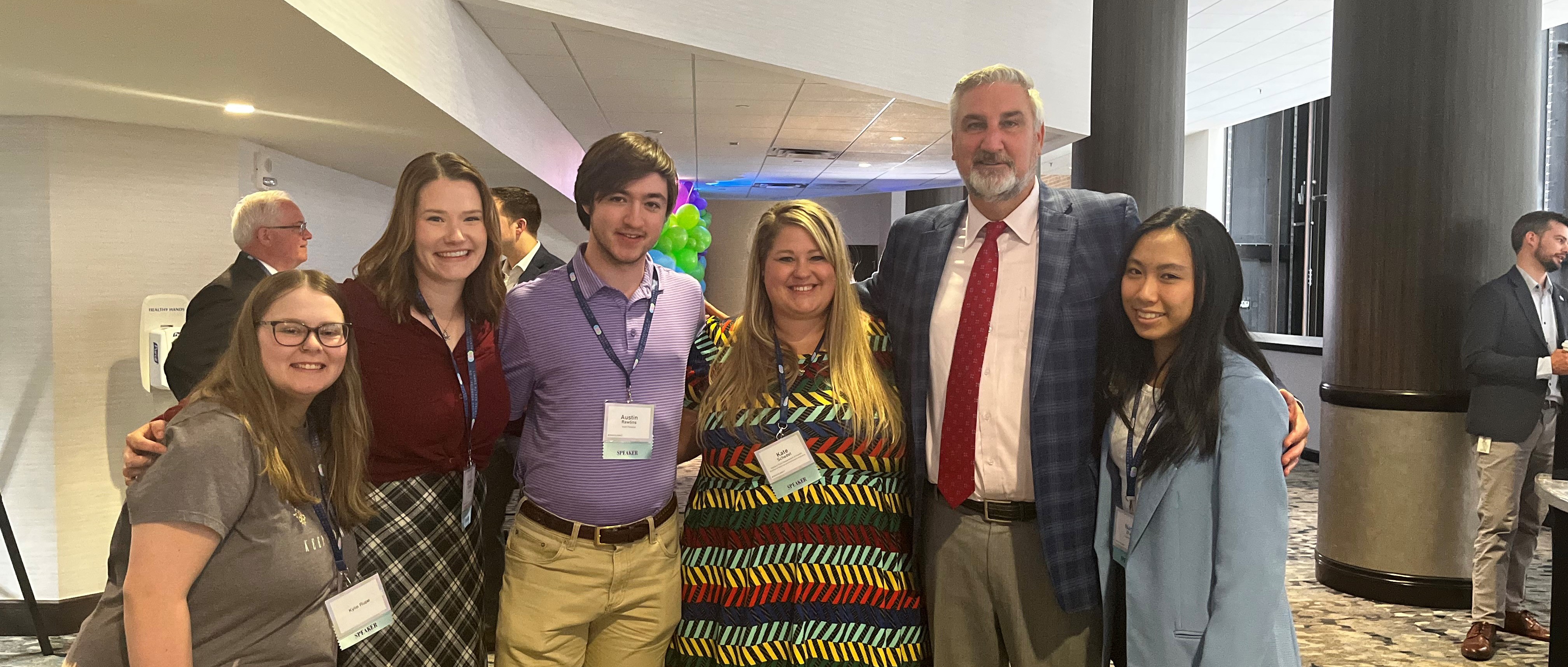 IYAB members with Governor Holcomb