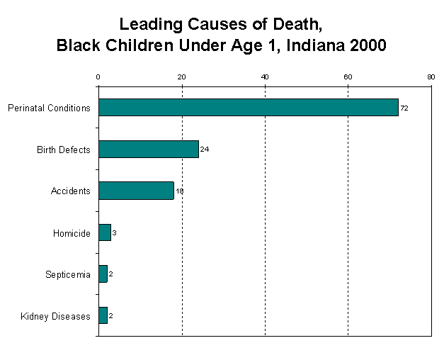 Leading Causes of Death, Black Children Under Age 1, Indiana 2000