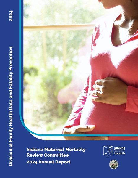 report cover pregnant woman looking out the window