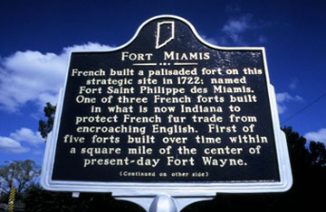Fort Miamis historical marker