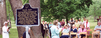 Scenes of the marker dedication