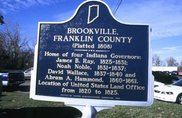 Brookville,  Franklin County (Platted 1808)
