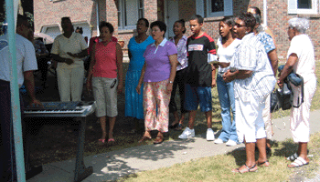 Music was provided by the choral groupfrom Lyles Station.