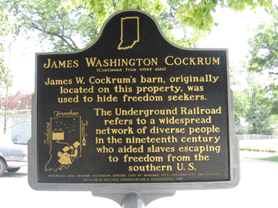 Side two of the marker.