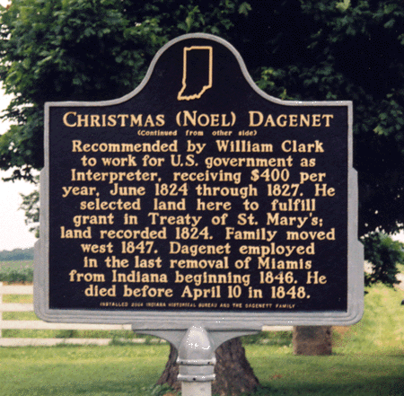 Christmas (Noel) Dagenet marker dedication June 12, 2004.