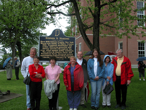 Harding descendants attended the dedication in Versailles on the Southwest corner of Courthouse square.