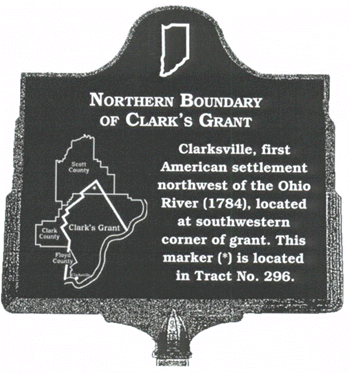 Northern Boundary of Clark's Grant marker